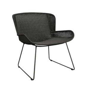 Design Warehouse - 127021 - Nairobi Pure Wicker Relaxing Chair  - Black cc