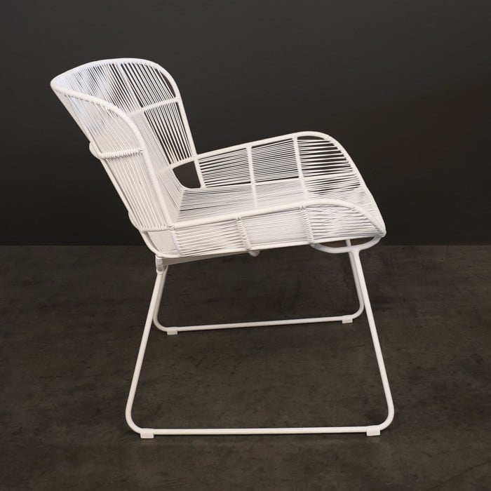 Design Warehouse - 126236 - Nairobi Woven Relaxing Chair  - White