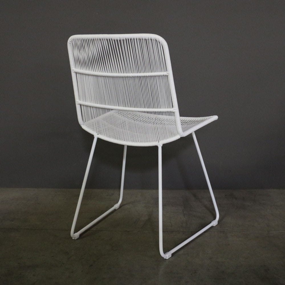 Design Warehouse - 126594 - Nairobi Woven Dining Side Chair  - White