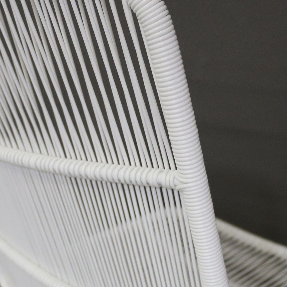 Design Warehouse - 126594 - Nairobi Woven Dining Side Chair  - White