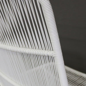 Design Warehouse - 126594 - Nairobi Woven Dining Side Chair  - White