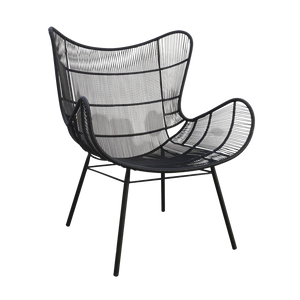 Design Warehouse - 127026 - Nairobi Wing Relaxing Chair  - Black cc