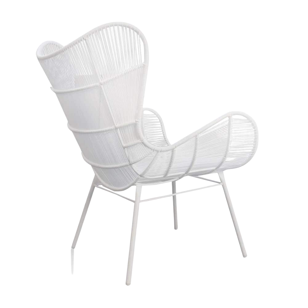 Design Warehouse - 127027 - Nairobi Wing Relaxing Chair  - White cc