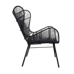 Design Warehouse - 127026 - Nairobi Wing Relaxing Chair  - Black cc