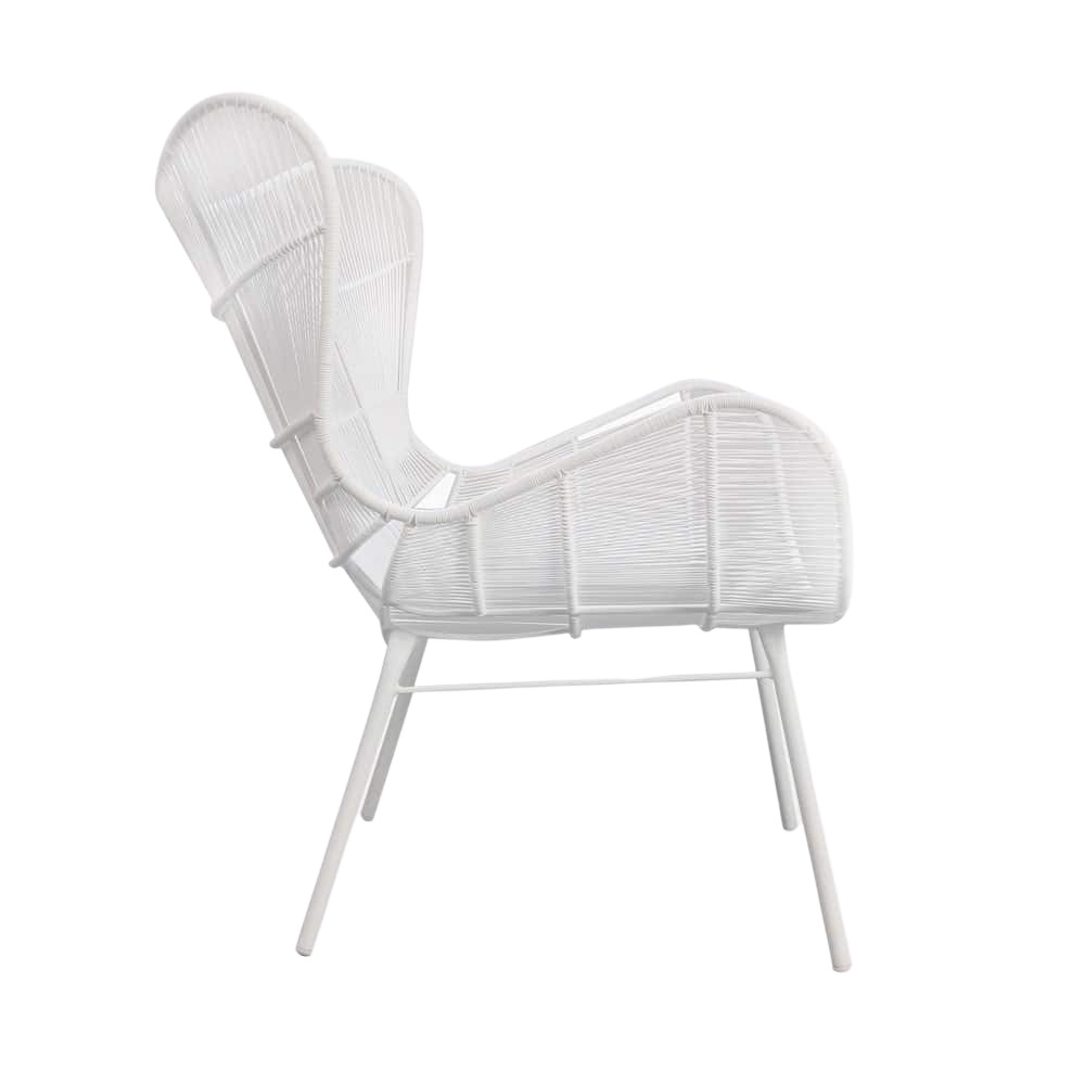 Design Warehouse - 127027 - Nairobi Wing Relaxing Chair  - White cc