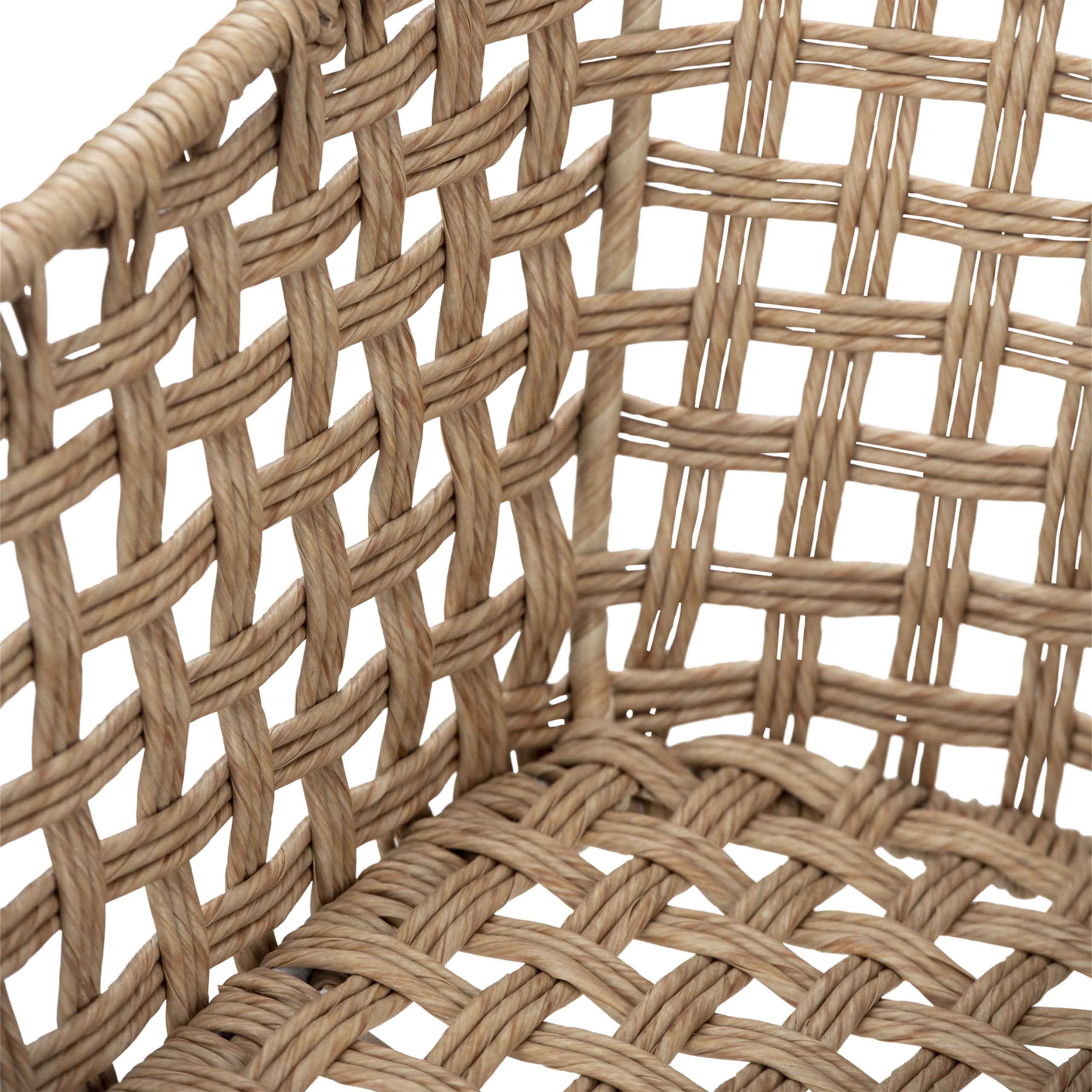 Design Warehouse - 128319 - Natalia Outdoor Dining Armchair  - Natural / Stonewhite