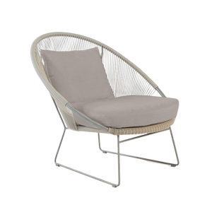 Design Warehouse - 125428 - Natalie Outdoor Relaxing Lounge Chair  - Taupe cc