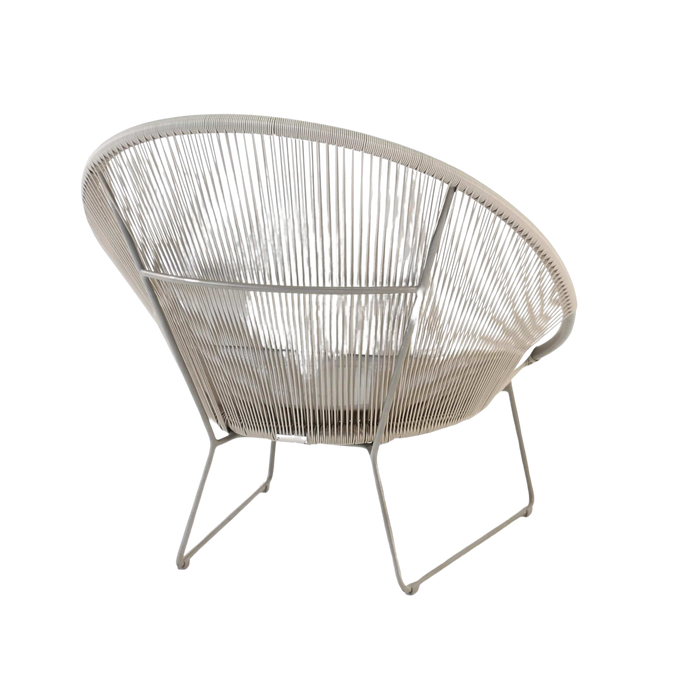 Design Warehouse - 125428 - Natalie Outdoor Relaxing Lounge Chair  - Taupe cc