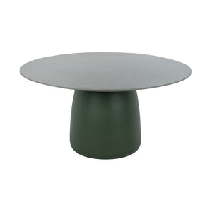 Naxos outdoor round dining table. Top view.