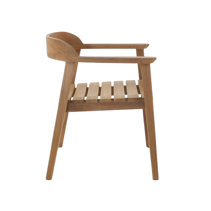 Design Warehouse - Neil Teak Outdoor Dining Chair 42031742648619- cc