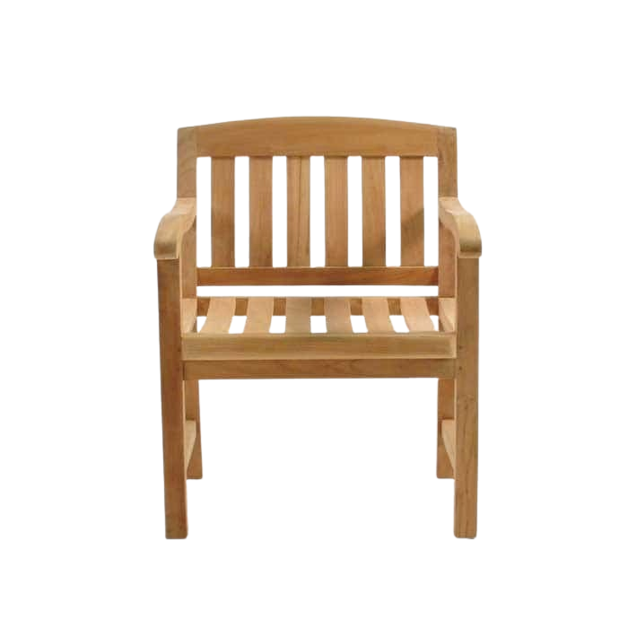 Design Warehouse - Newport Teak Arm Chair 42147295133995- cc