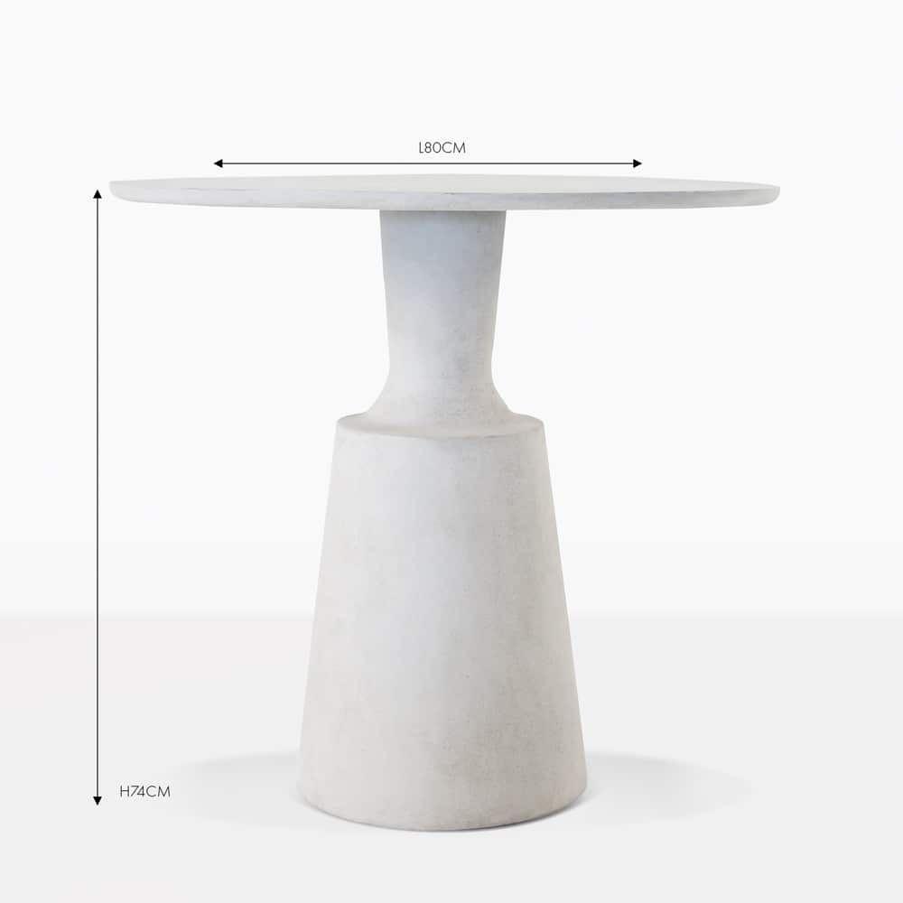 Nicki Concrete Outdoor Dining Table