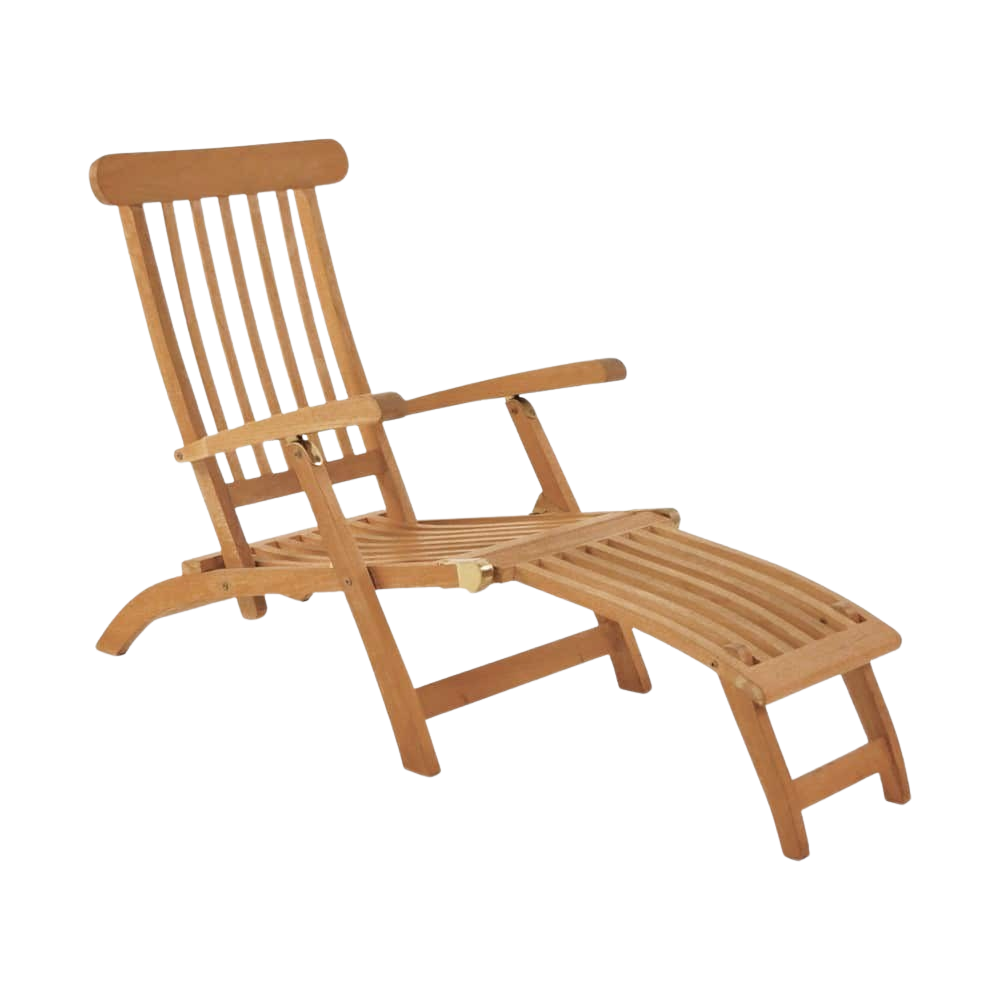 Design Warehouse - Normal Teak Steamer Chair 42147299721515- cc