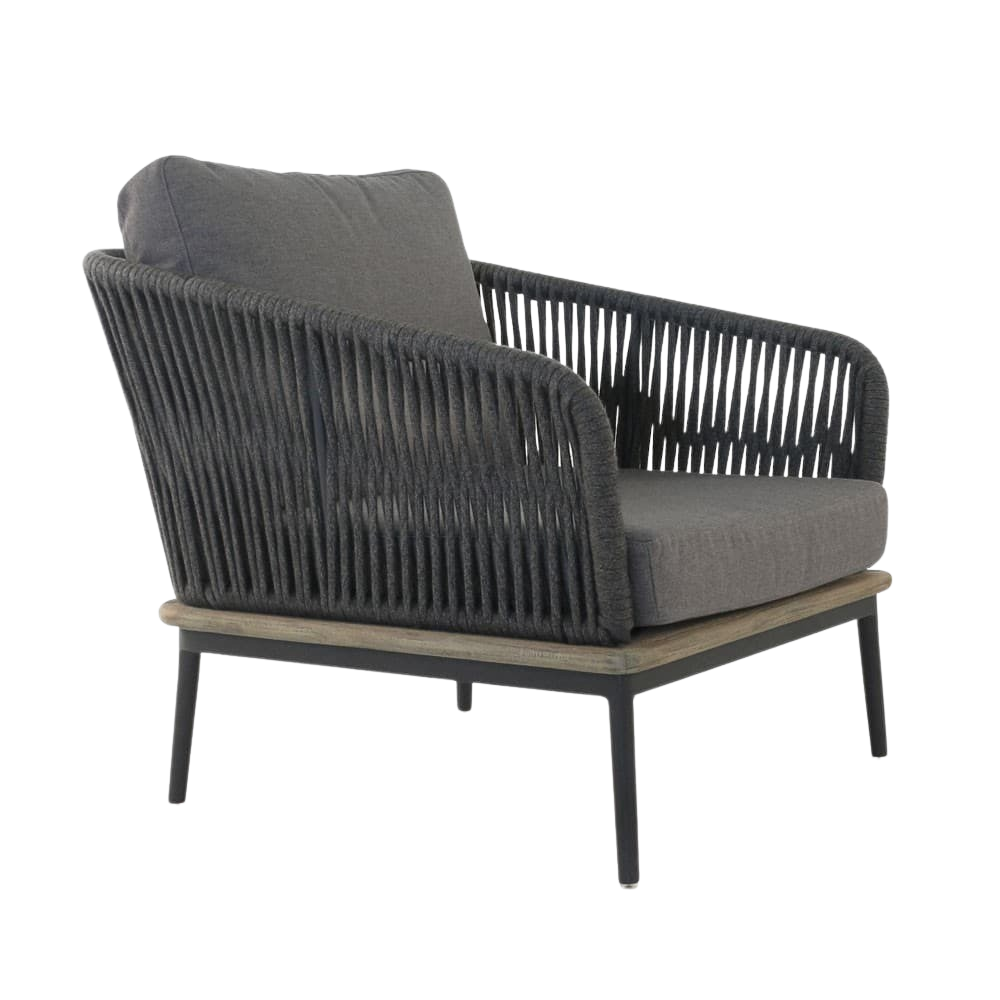 Design Warehouse - 126776 - Oasis Outdoor Club Chair  - Blend Coal cc