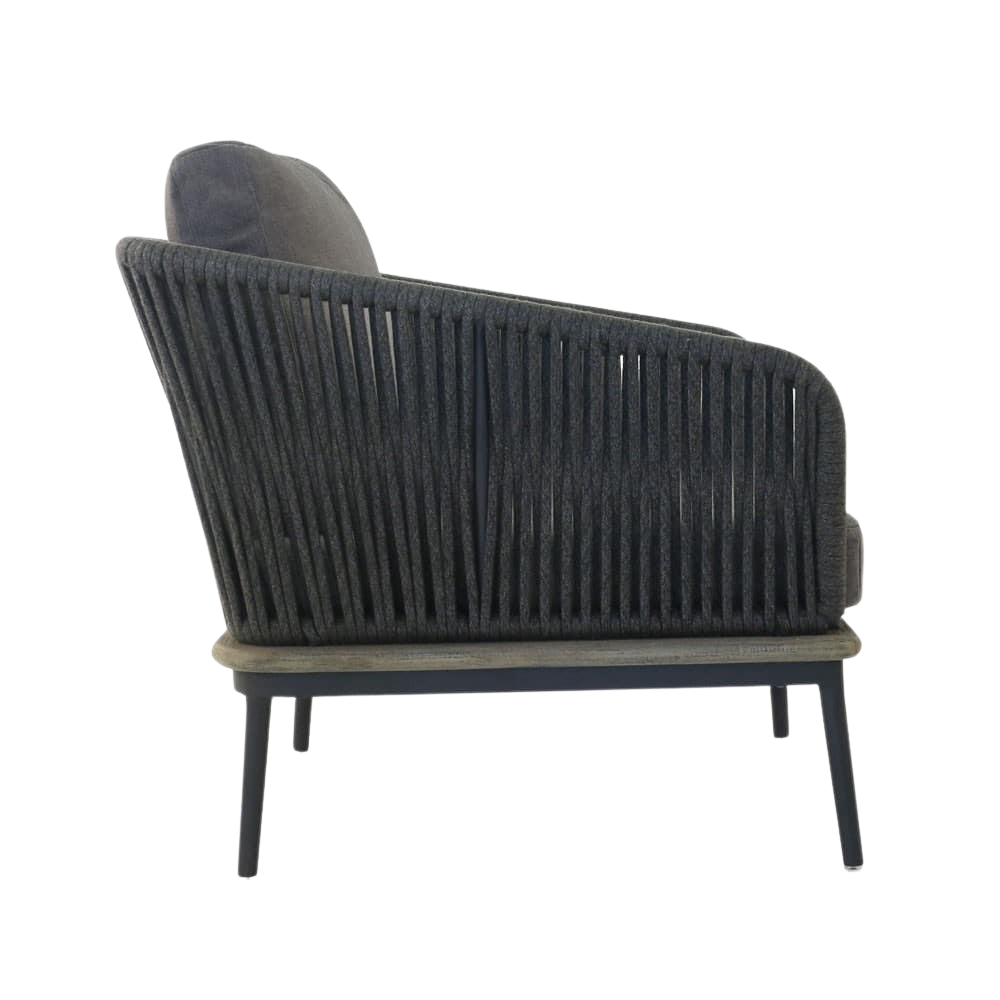Design Warehouse - 126776 - Oasis Outdoor Club Chair  - Blend Coal cc
