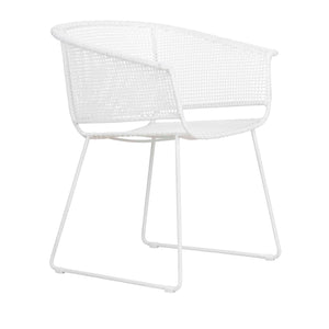 Design Warehouse - 128313 - Odette Outdoor Dining Armchair  - Stonewhite