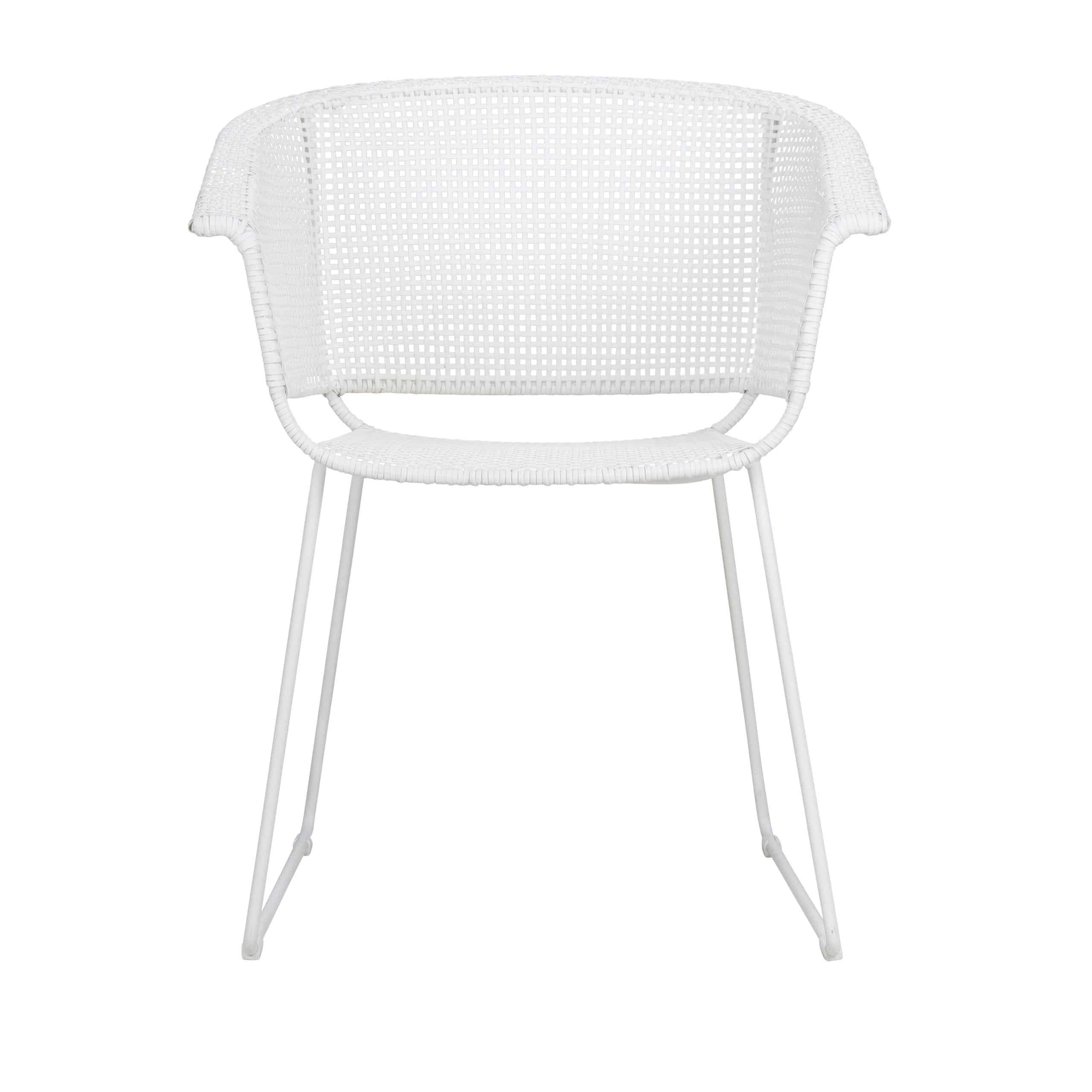 Design Warehouse - 128313 - Odette Outdoor Dining Armchair  - Stonewhite