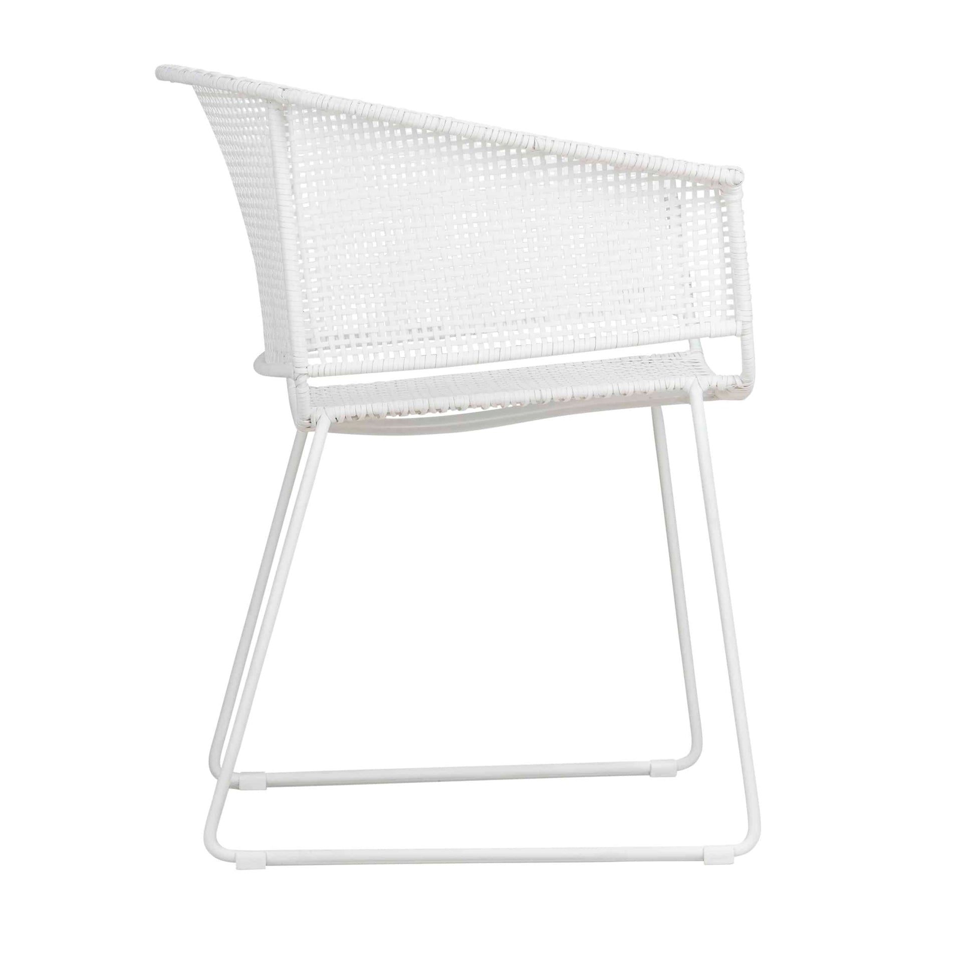 Design Warehouse - 128313 - Odette Outdoor Dining Armchair  - Stonewhite