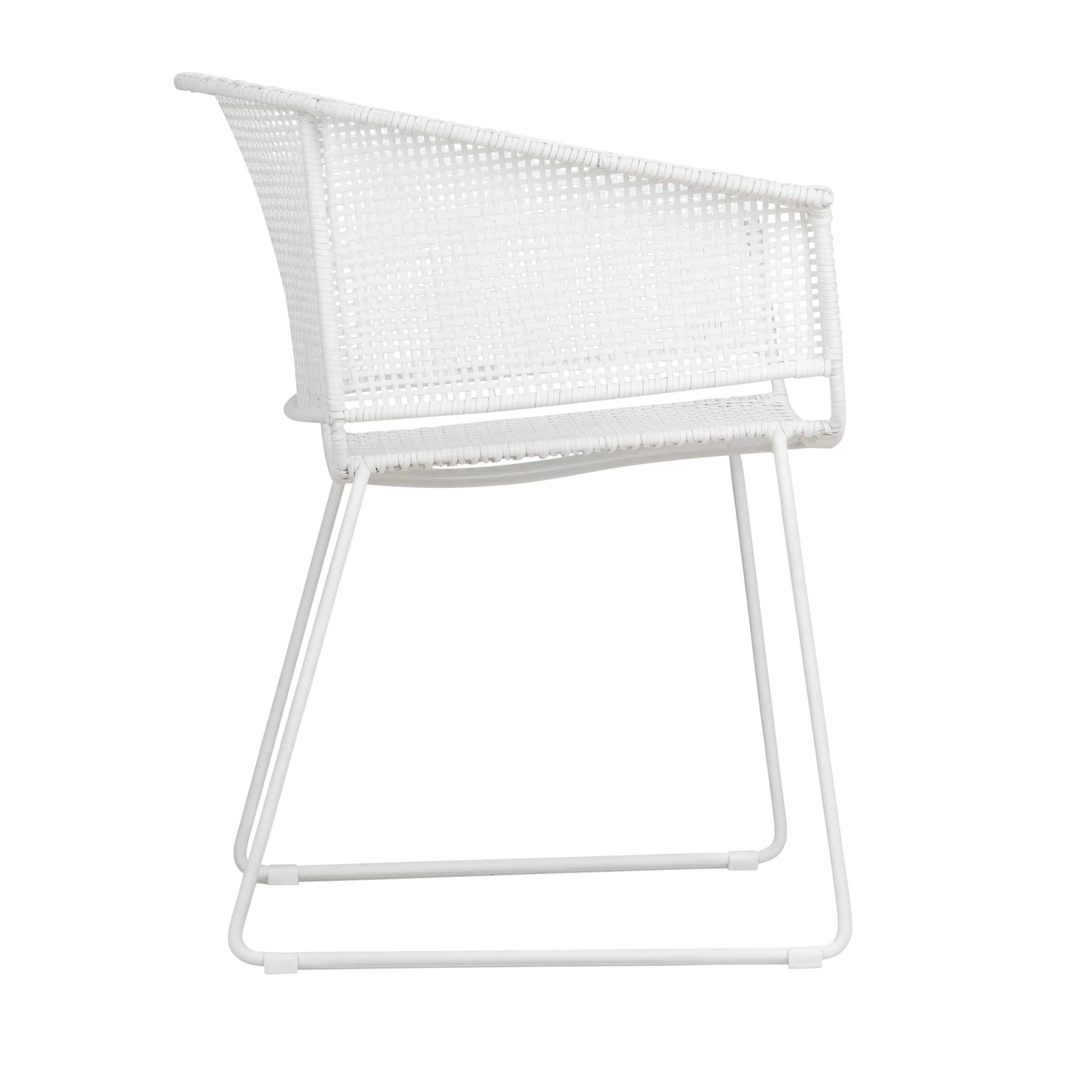 Design Warehouse - 128313 - Odette Outdoor Dining Armchair  - Stonewhite