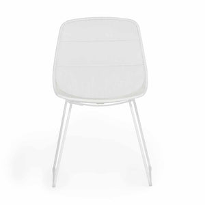 Design Warehouse - 127343 - Oliver Outdoor Wicker Dining Side Chair  - White