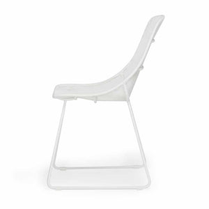 Design Warehouse - 127343 - Oliver Outdoor Wicker Dining Side Chair  - White