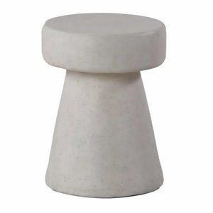 Design Warehouse - 127797 - Ozzie Outdoor Fiberglass Stool  - White