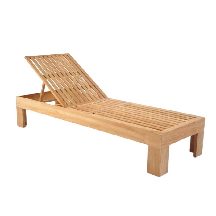 Design Warehouse - Palm Teak Sun Lounger 42147330523435- cc