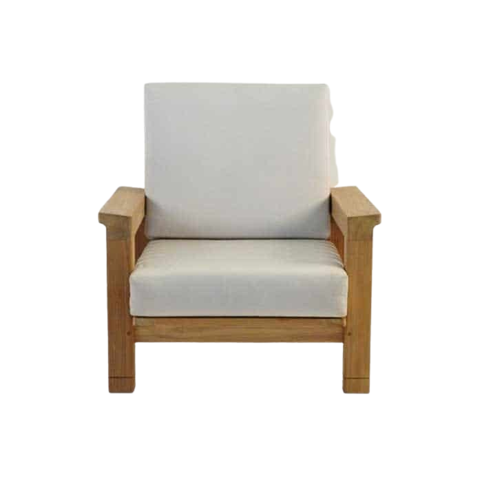 Design Warehouse - Raffles Teak Outdoor Club Chair 42147384852779- cc