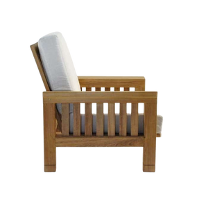 Design Warehouse - Raffles Teak Outdoor Club Chair 42147385016619- cc