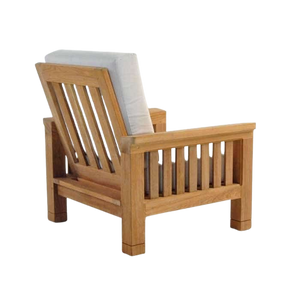 Design Warehouse - Raffles Teak Outdoor Club Chair 42147385606443- cc