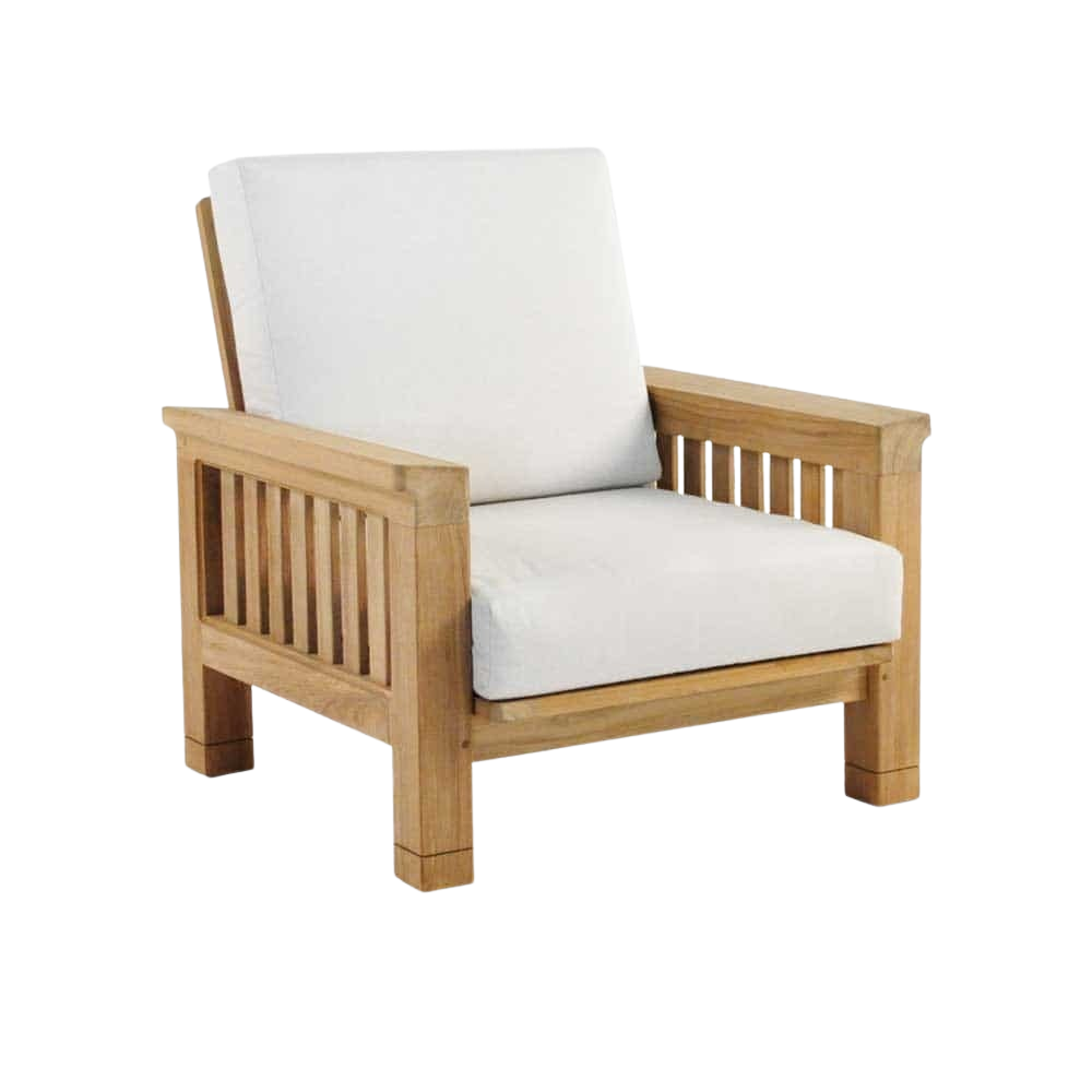 Design Warehouse - Raffles Teak Outdoor Club Chair 42147384656171- cc