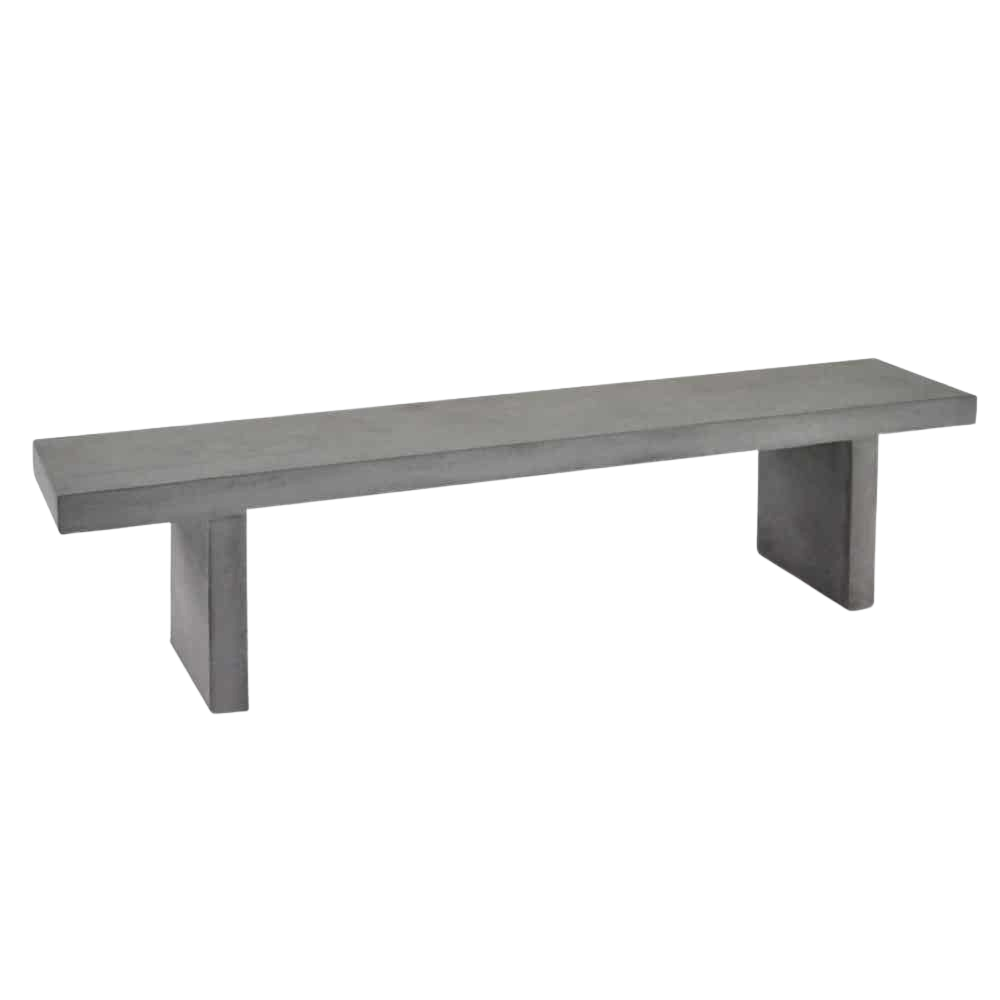 Design Warehouse - Raw Concrete Outdoor Bench 190cm 42212035461419- cc