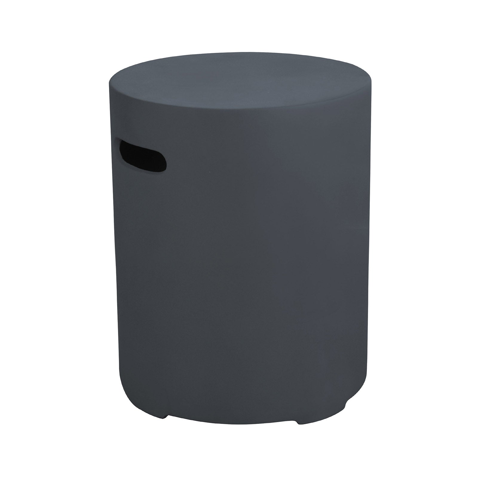 Design Warehouse Round Side Table Gas Bottle Cover Dark Grey 127244