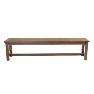 Design Warehouse - Rustic 4 Legged Reclaimed Outdoor Teak Bench 42222008795435- cc