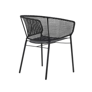 Design Warehouse - 128178 - Sara Outdoor Wicker Dining Arm Chair  - Lava cc