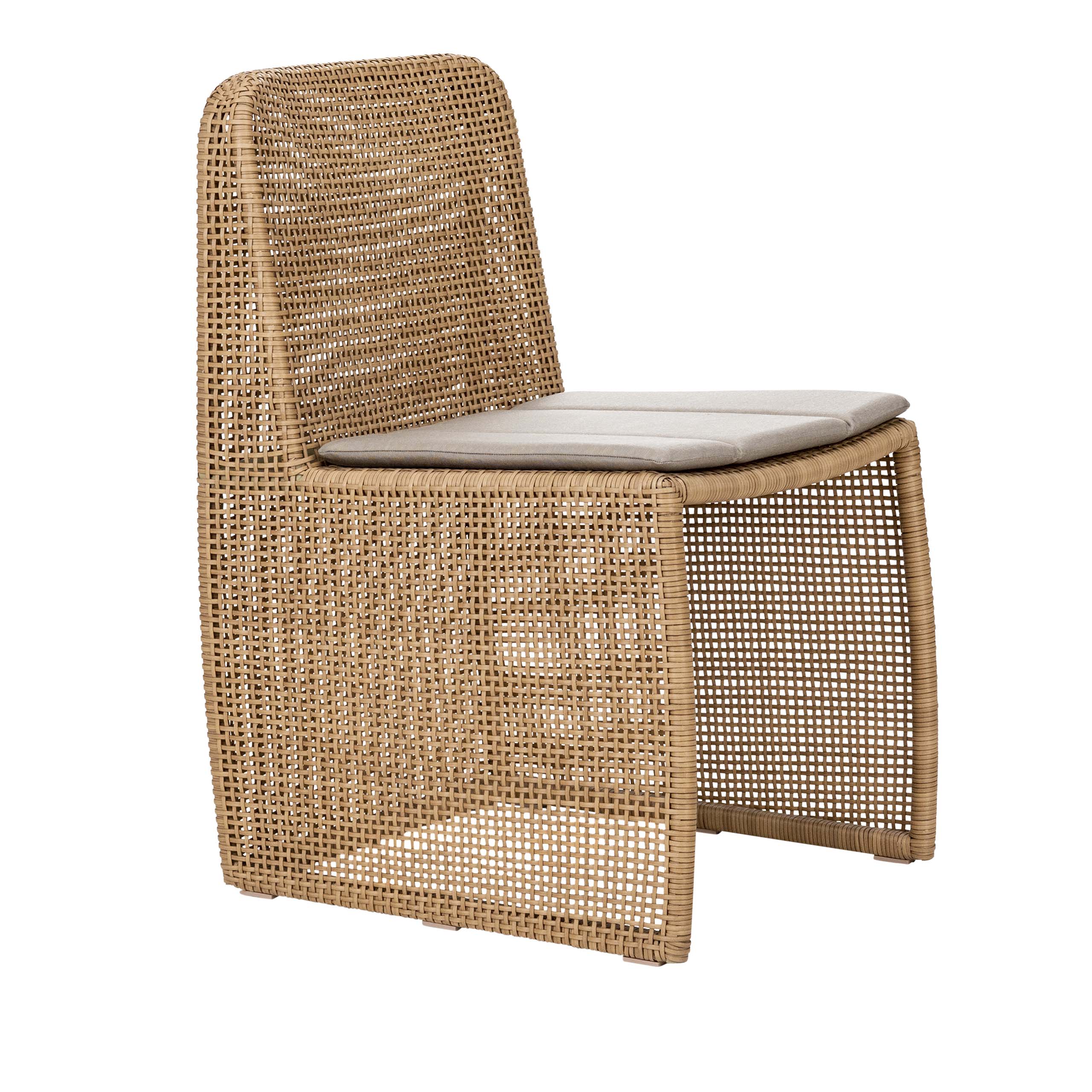 Design Warehouse - 128350 - Signature Outdoor Dining Side Chair (Natural)  - Natural