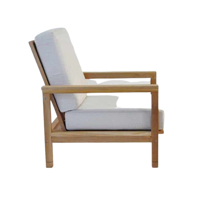 Design Warehouse - St. Tropez Teak Outdoor Club Chair 42272923255083- cc