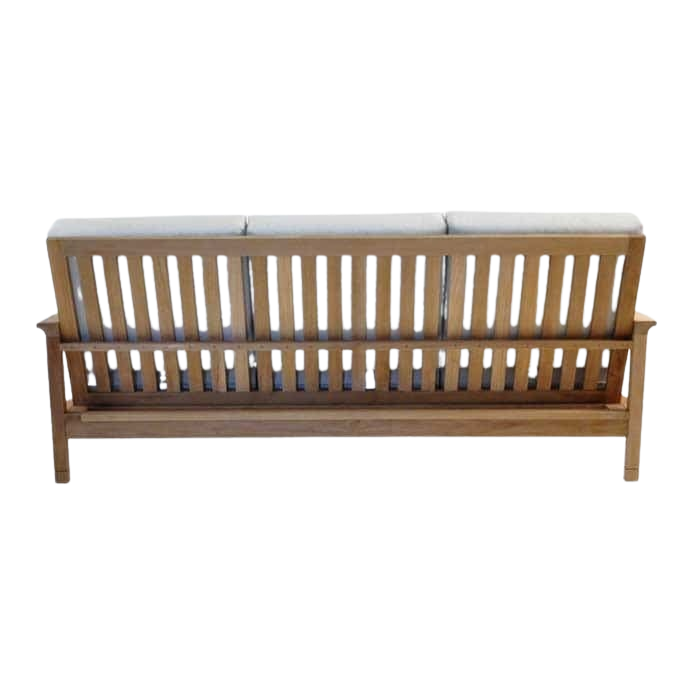 Design Warehouse - St. Tropez Teak Outdoor Sofa 42272924664107- cc