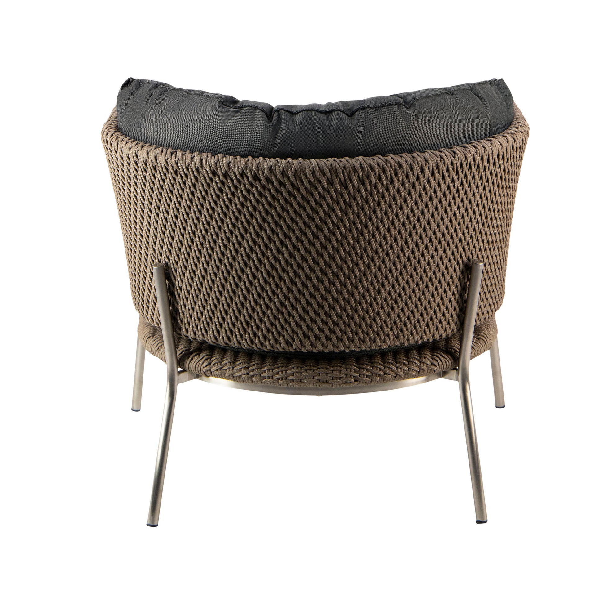 Studio Rope Cyprus Weave Lounge Chair (Agora® Panama Coal)