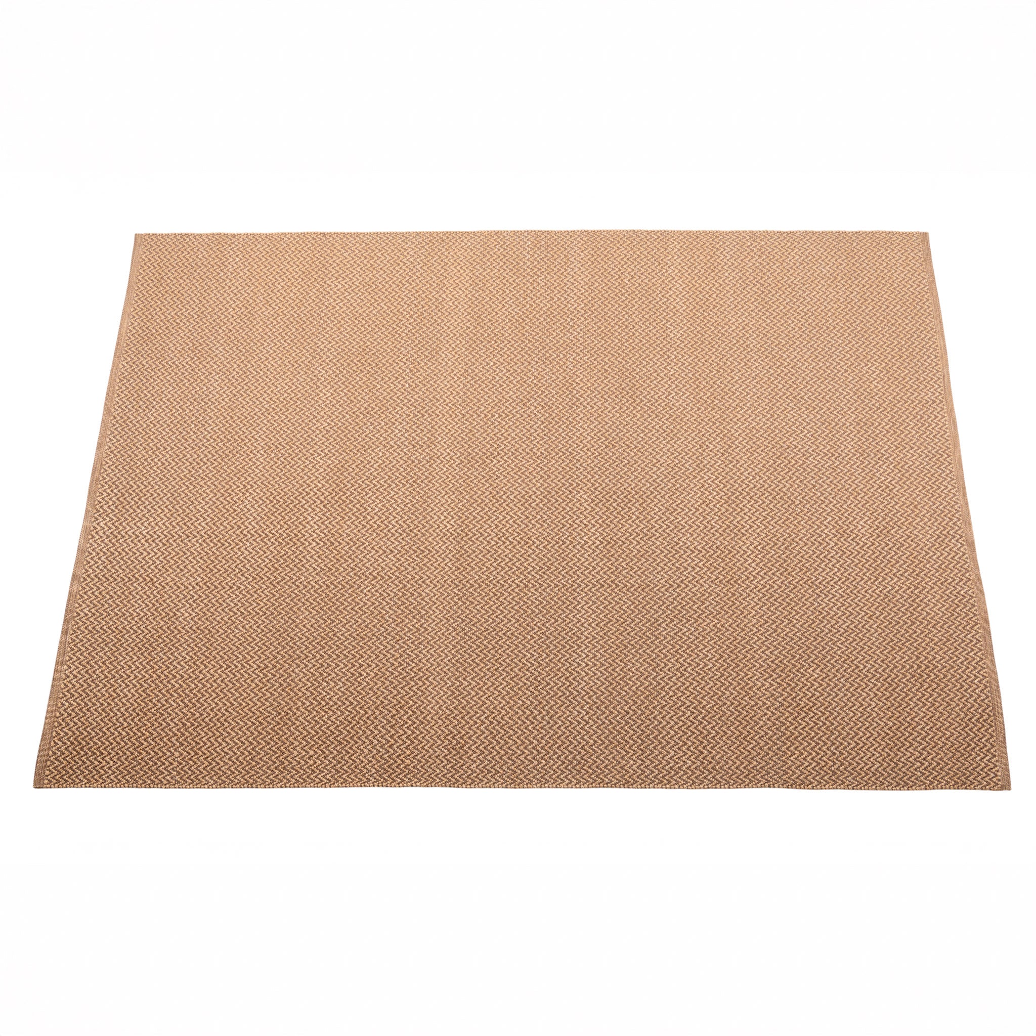 Sundara handwoven floor rug for outdoors. Full view.