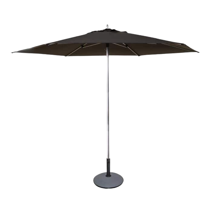 Design Warehouse - 125015 - Tiki Round Patio Umbrella  - Black cc