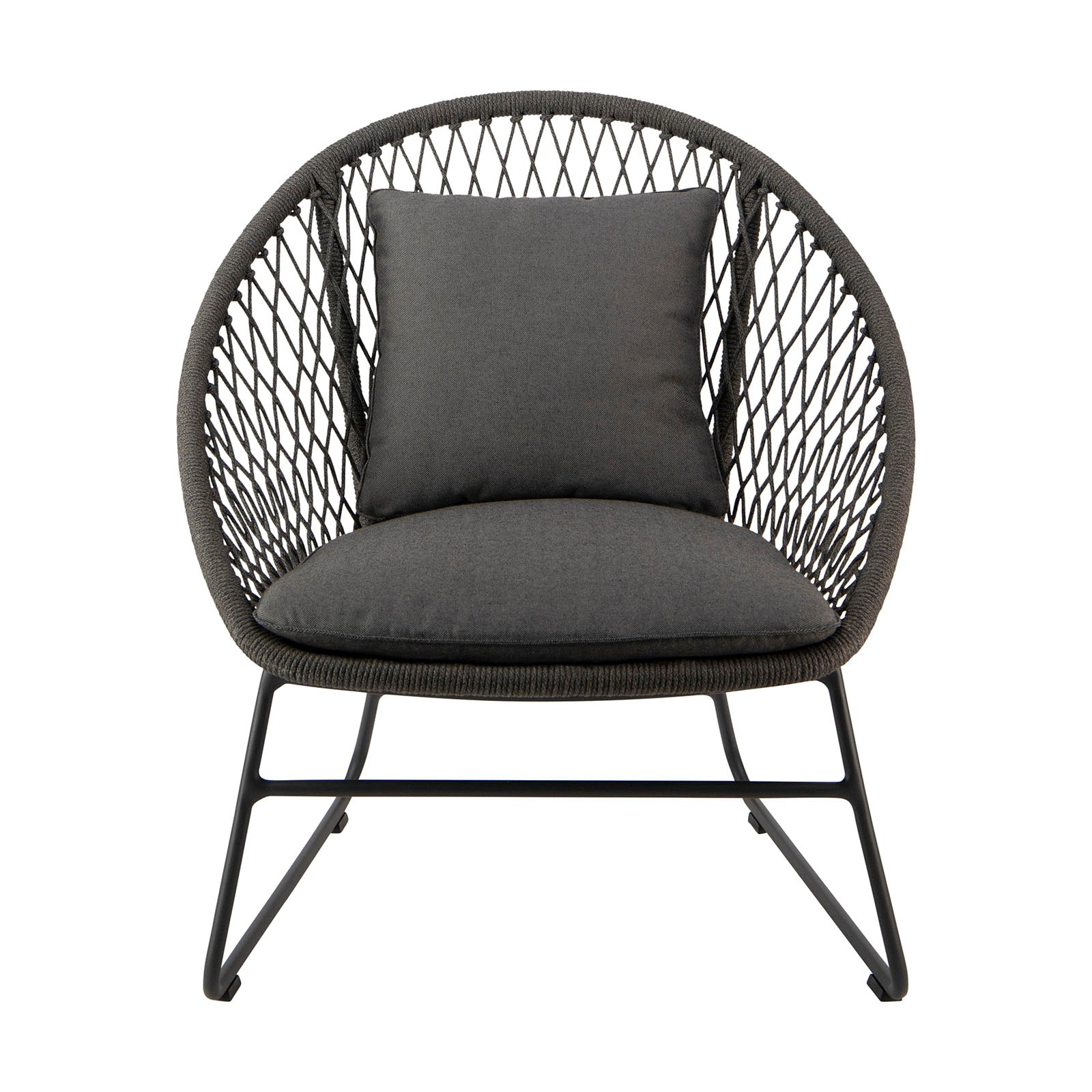 Zaha Cross Weave Lounge Chair (Agora® Cushions)
